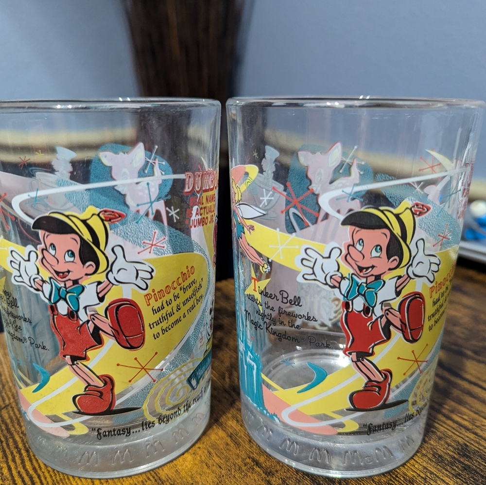 Disney 100 years of magic collector glasses